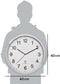 TFA Dostmann 60.3545.02 Wandklok Zendergestuurd 400 mm x 50 mm x 400 mm Zilver Groot display