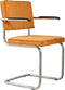 Zuiver Ridge Rib Eetkamerstoelen met armleuning Geel - Set van 2