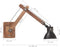vidaXL Wandlamp industrieel rond E27 zwart