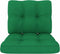 vidaXL - Palletkussens - 2 - st - stof - groen
