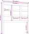 vidaXL - Hoofdbord - 105,5x4x100 - cm - massief - grenenhout