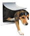 Trixie 2-Weg Hondenluik - Geluidsarme klep - Wit - S/M 30X36 cm