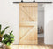 vidaXL - Schuifdeur - met - beslag - 95x210 - cm - massief - grenenhout