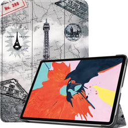 imoshion Tablet Hoes - Geschikt voor iPad Air 5 (2022) / Air 4 (2020) / Air 11 inch (2025) M3 / Air 11 inch (2024) M2 - Design Trifold Bookcase - Parijs
