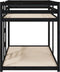 vidaXL - Stapelbed - 90x190 - cm - massief - grenenhout - zwart
