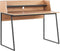 Bureau lichthout/zwart 120 x 59 cm GORUS