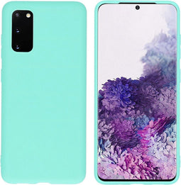 iMoshion Hoesje Geschikt voor Samsung Galaxy S20 Hoesje Siliconen - iMoshion Color Backcover - Mintgroen