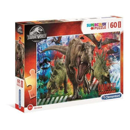 CLEMENTONI - 26456 - SuperColor 60 stuks Maxi - Jurassic World