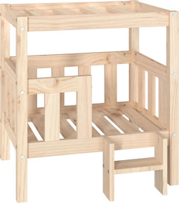 vidaXL - Hondenmand - 65,5x43x70 - cm - massief - grenenhout