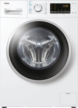 Haier HW80-BP1439N - Wasmachine - 8 kg - Stoomfunctie - Wit