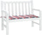 vidaXL - Tuinbankkussen - 100x50x3 - cm - oxford - stof - ruitpatroon - rood
