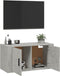 vidaXL - Tv-wandmeubel - 80x34,5x40 - cm - betongrijs