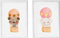 Set van 2 Schilderijen Crochetts 33 x 43 x 2 cm Olifant Beer 2 Onderdelen