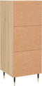 vidaXL - Dressoir - 34,5x34x90 - cm - bewerkt - hout - sonoma - eiken