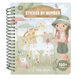 Little D. sticker op nummer Safari Rosa