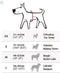 Red Dingo Tuig Padded Harness body omvang 56-80cm DH-PH-GY-LG