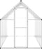 vidaXL - Tuinkas - met - basisframe - 334x169x195 - cm - aluminium - zilverkleurig