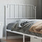 vidaXL - Hoofdbord - 100 - cm - metaal - wit
