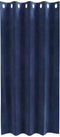 vidaXL - Blackout - Gordijnen - met - Oogjes - 2 - stuks - Donkerblauwe - Velours
