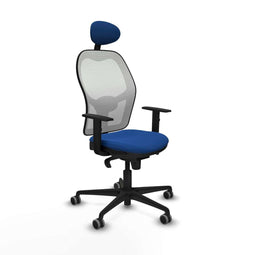 Jorquera Piqueras y Crespo 1D036G1 - Bureaustoel met hoofdsteun - Verstelbare hoogte - Blauw