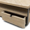 Riviera Maison Salontafel vierkant - Milan Coffee Table Parquet 90x90 - Gerecycled Eikenhout, IJzer - Bruin