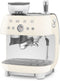 Smeg EGF03CREU - Espressomachine met bonenmaler - 19 bar druk - Crème