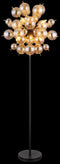 Globo TOKKI - Vloerlamp - 3-Lichts E14 40W - Matt zwart