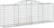 vidaXL - Schanskorven - 7 - st - gewelfd - 300x50x100/120 - cm - ijzer