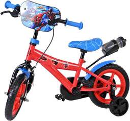 Volare Spiderman - Kinderfiets - 12 inch - Rood - Massieve EVA banden - Zijwielen