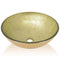 vidaXL - Wasbak - gehard - glas - 42 - cm - goud