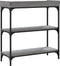 vidaXL - Wandtafel - met - schappen - 75x30x80 - cm - grijs - sonoma - eikenkleurig