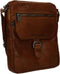 Leren A5 Crossbodytas met tabletvak - Nebraska - Brandy Cognac