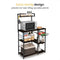 Goliving Keukenkast – Keukenrek Staand – Magnetronkast – Organizer – Metaal – Hout – 90 x 40 x 132