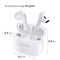 imoshion Aura Draadloze In-Ear Oordopjes - Oortjes Draadloos - Wireless Bluetooth Earbuds - Wit