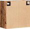vidaXL - Wandkast - 60x31x60 - cm - bewerkt - hout - oud - houtkleurig