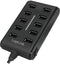 2Direct UA0125 - USB 2.0 Hub - 10x USB 2.0 type-A - Zwart