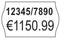 Avery PLP1626 etiketten voor prijstang permanent, ft 26 x 16 mm, 12 000 etiketten, wit