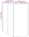 vidaXL - Plantenbak - 40x80x80 - cm - gegalvaniseerd - staal