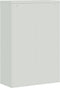 vidaXL - Kantoorkast - 90x40x140 - cm - metaal - grijs - en - blauw
