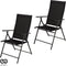 Infinity Goods Tuinstoel - 7 standen - Inklapbaar - Antraciet (2 stuks)