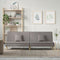 vidaXL - Slaapbank - stof - taupe