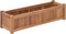 vidaXL - Plantenbak - verhoogd - 100x30x25 - cm - massief - teakhout