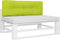 vidaXL - Palletkussen - 120x40x12 - cm - stof - heldergroen