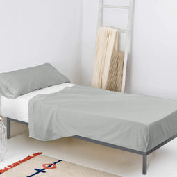 Happy Friday Sheet set 2 pieces Basic 160x270 cm (Single) Grey