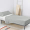 Happy Friday Sheet set 2 pieces Basic 160x270 cm (Single) Grey