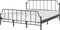 MAURESSAC - Tweepersoonsbed - Zwart - 180 x 200 cm - Metaal