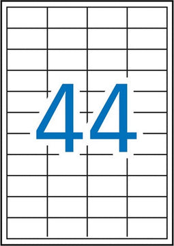 Apli laser A4 etiketten 48 | 5x25 | 4 4400