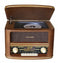 Soundmaster NR961 - Nostalgische radio met CD-speler - Bluetooth en USB - Houtkleur