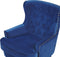 Fauteuil VIBORG II Fluweel Marineblauw