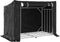 vidaXL - Haardhoutrek - met - regenhoes - 151x80,5x110,5 - cm - staal
